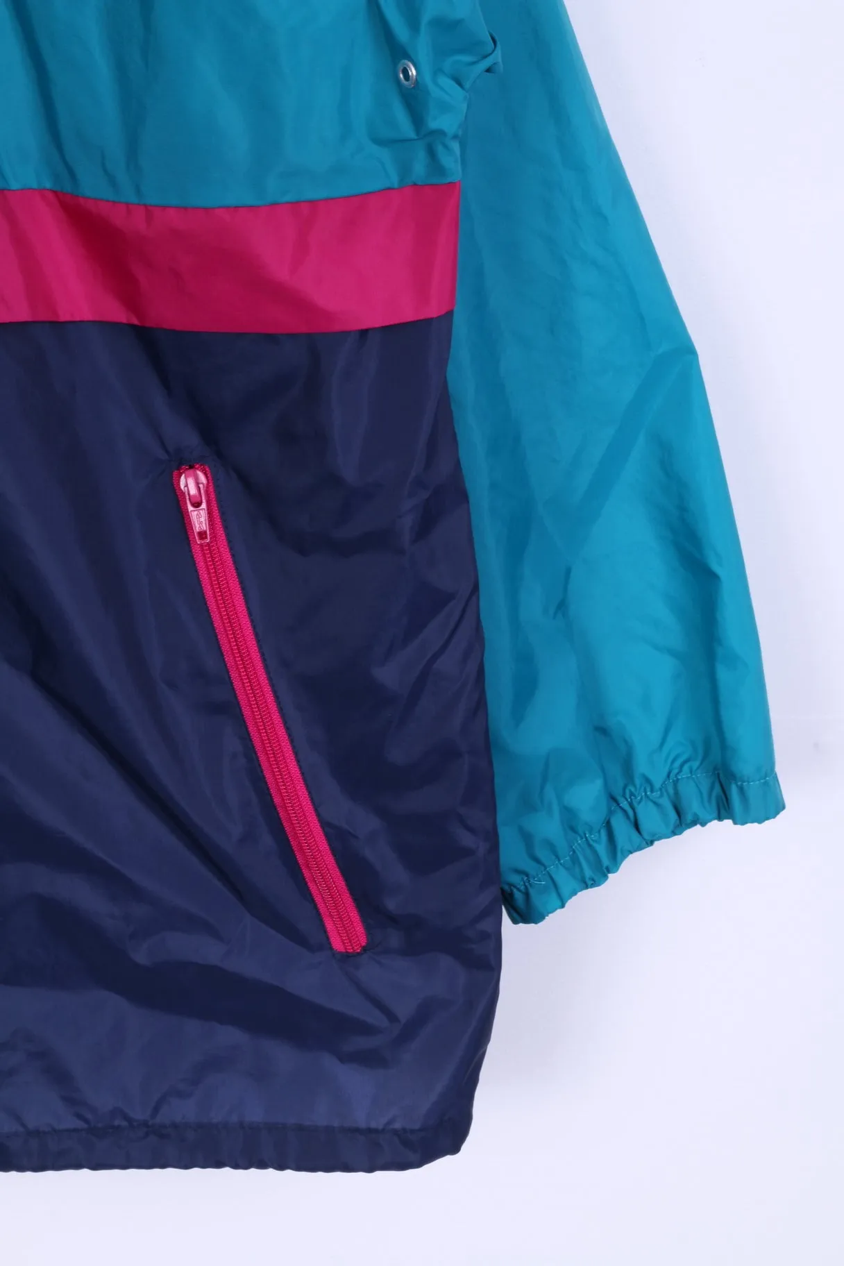Jeantex Mens L Rain Jacket Sportswear Nylon Waterproof Hodded Top