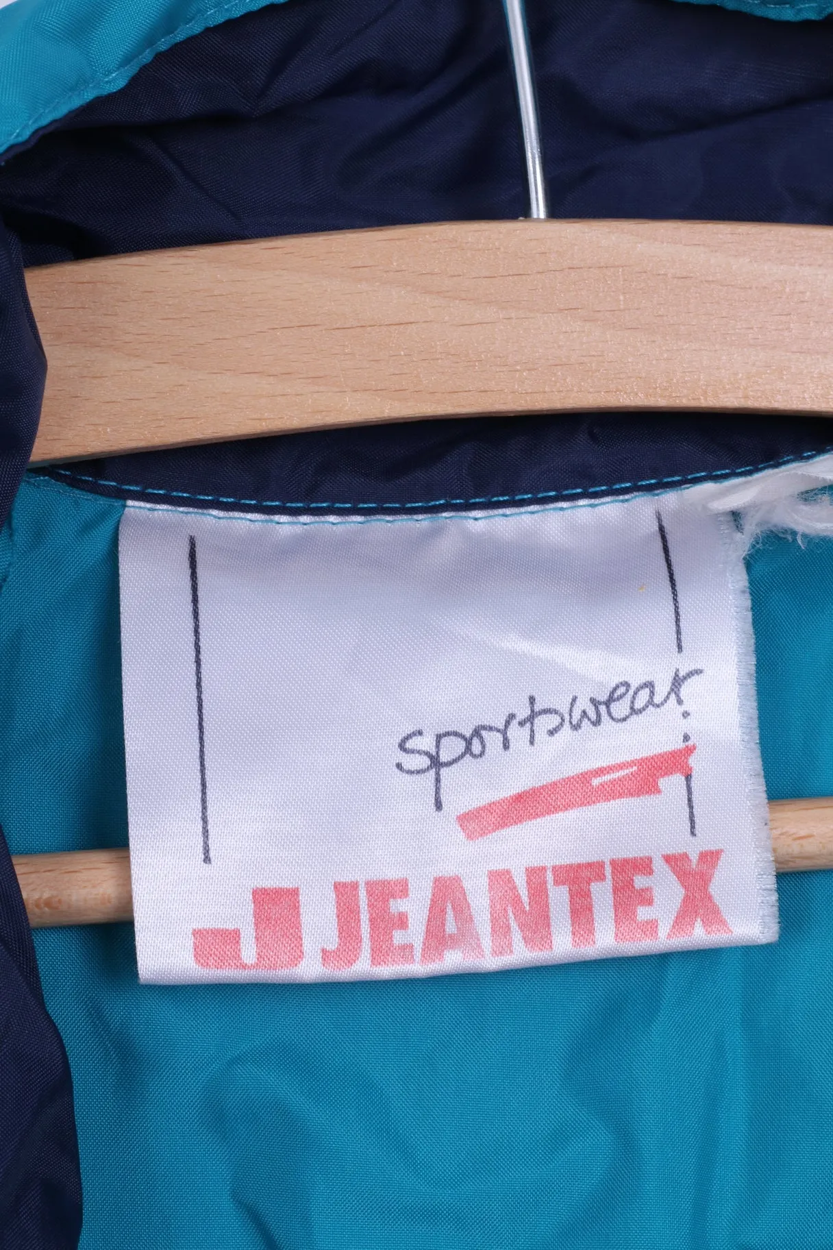 Jeantex Mens L Rain Jacket Sportswear Nylon Waterproof Hodded Top