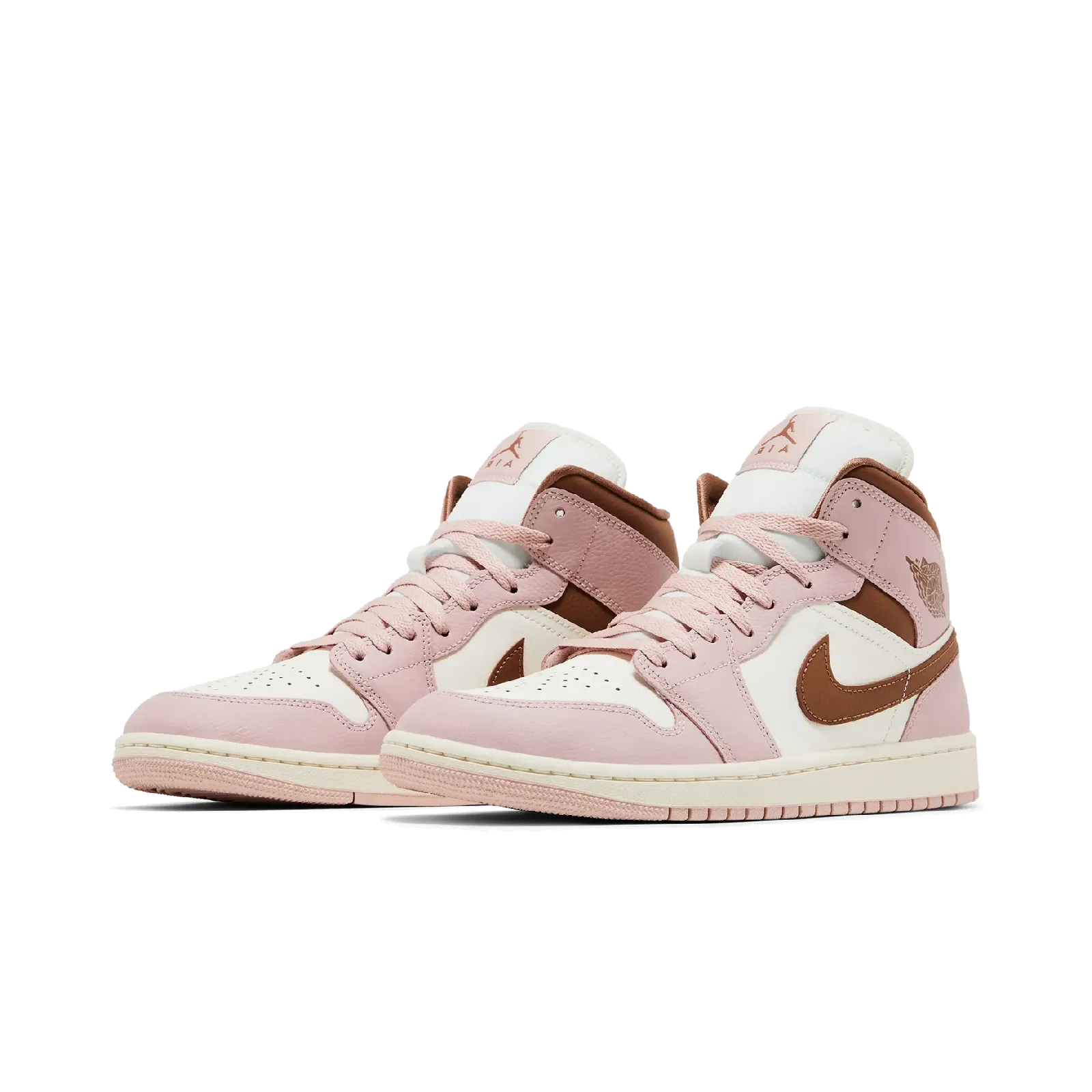 Jordan 1 Mid Pink Oxford Brown (Women's)