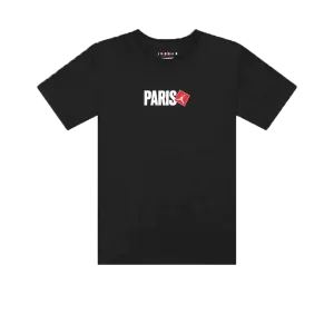Jordan Paris Saint-Germain Short-Sleeve T-Shirt Black