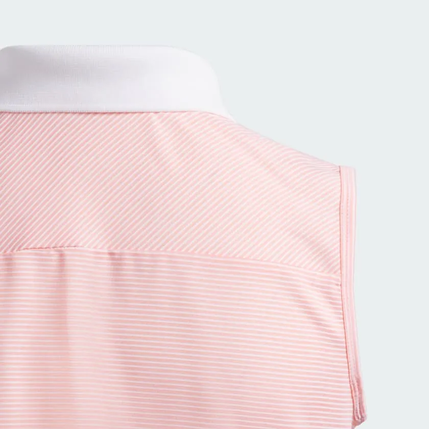 Kids' adidas Ottoman Striped Sleeveless Polo Shirt