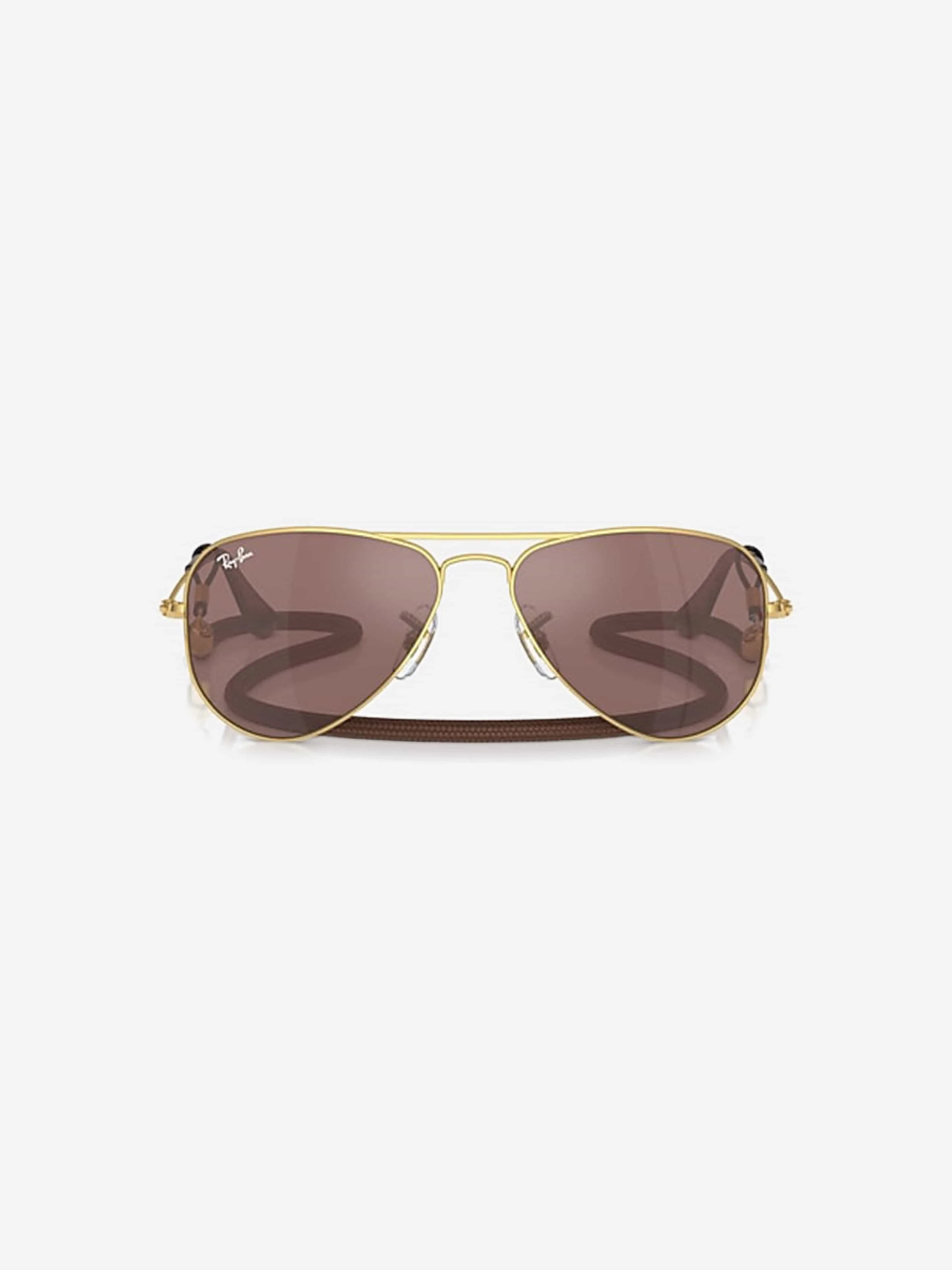 Kids Aviator Sunglasses in Gold