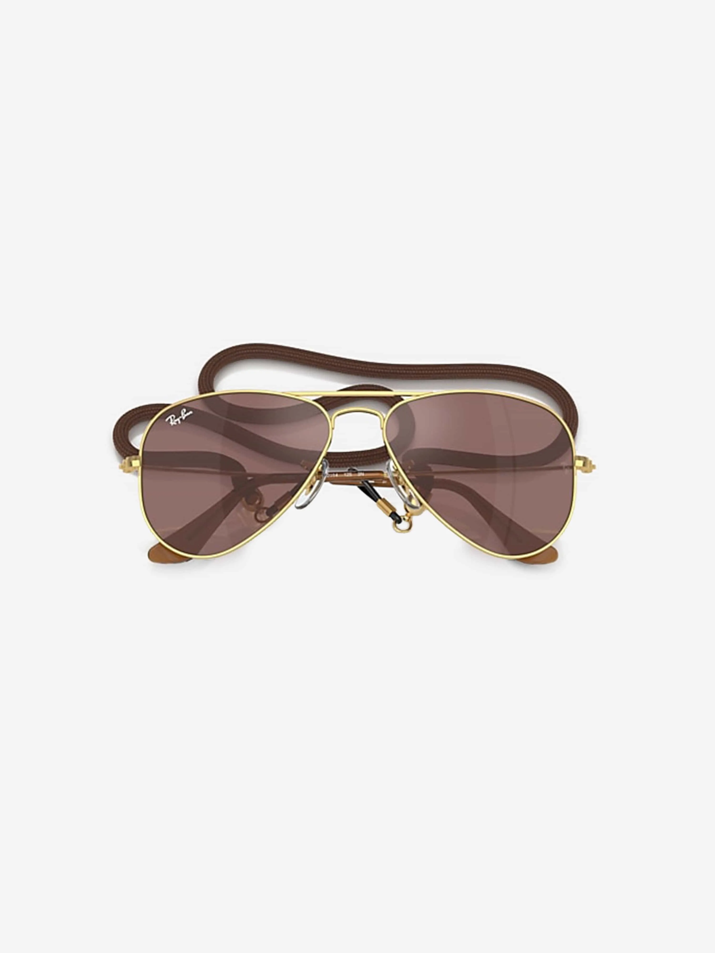 Kids Aviator Sunglasses in Gold