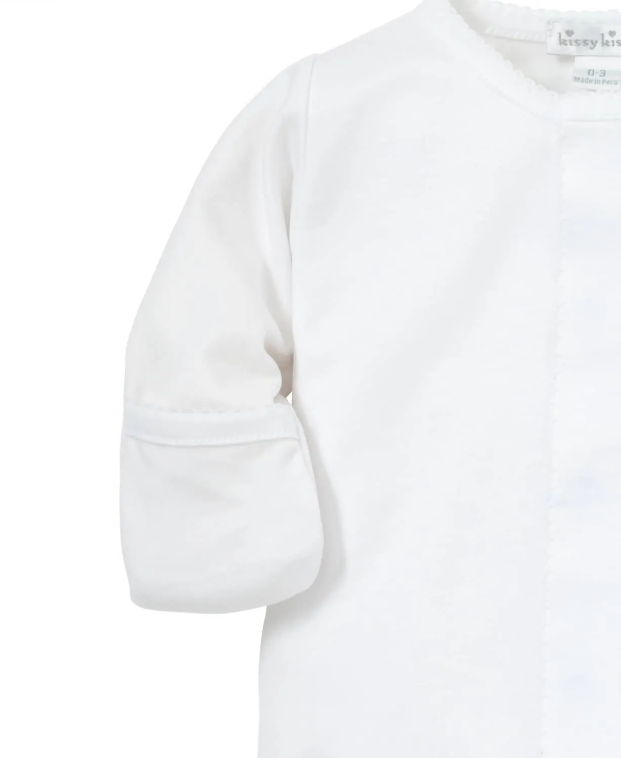 Kids' Cotton Footie In White