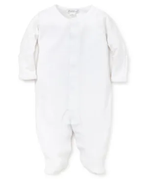 Kids' Cotton Footie In White