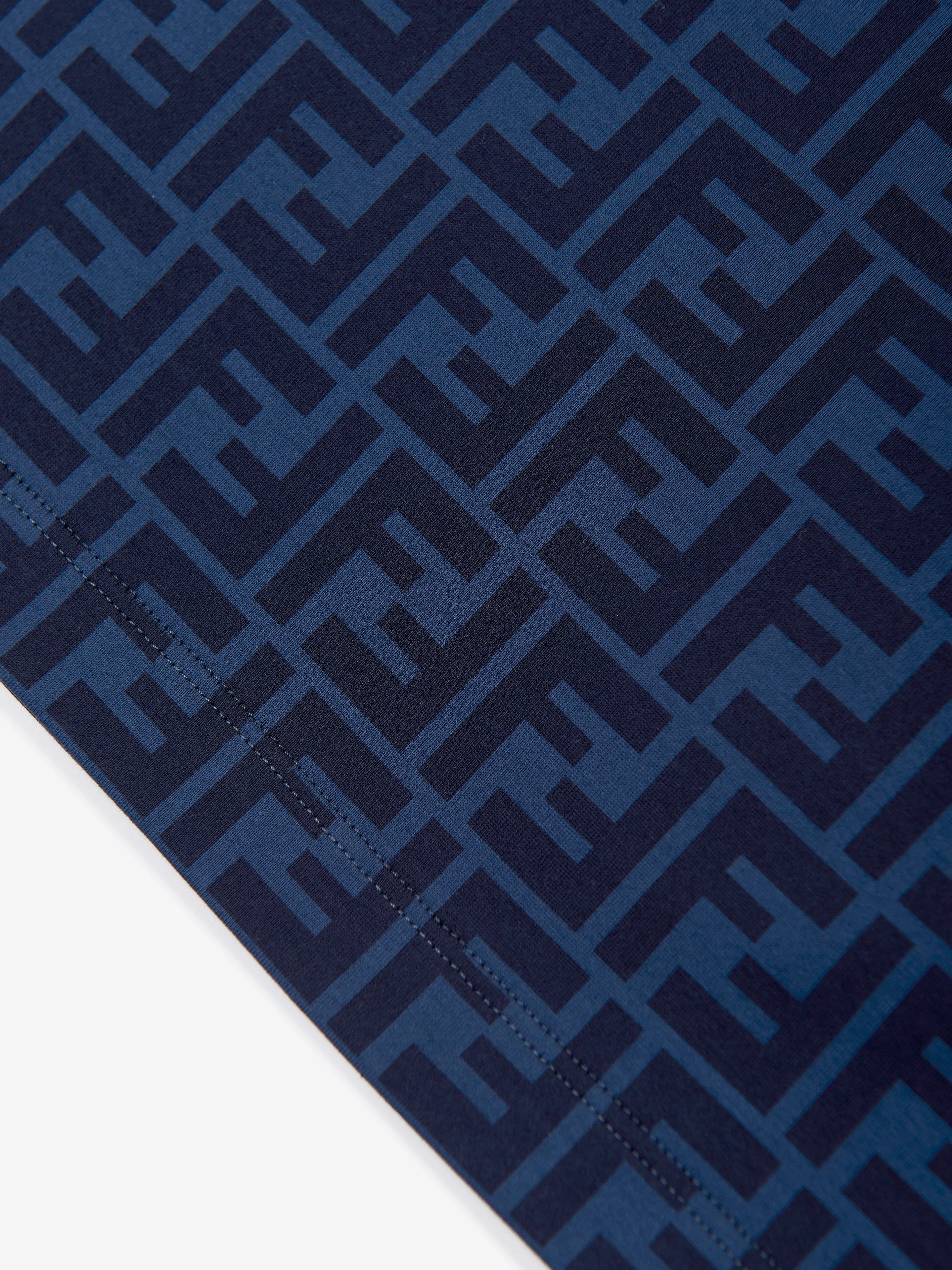 Kids FF Logo T-Shirt in Navy