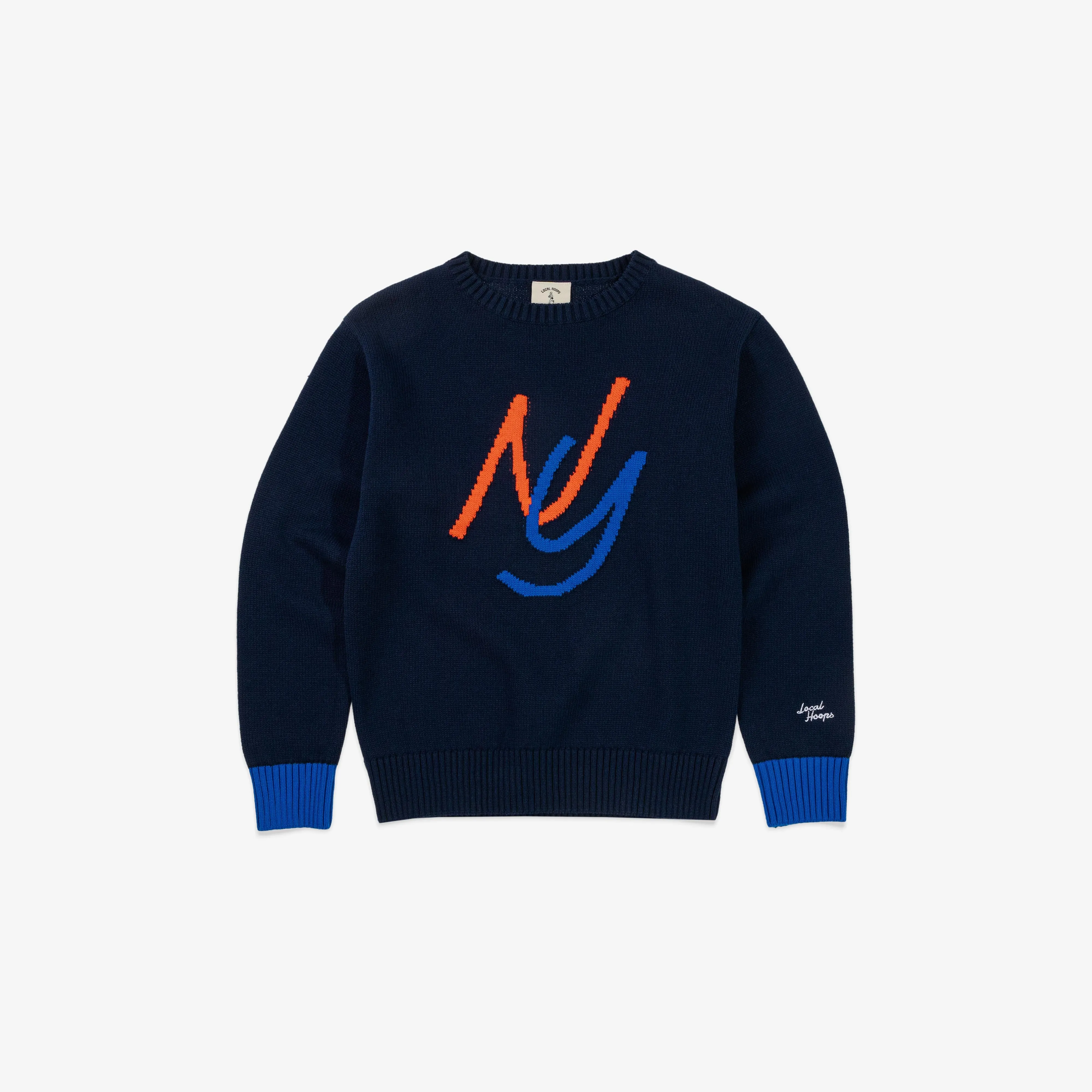 Kids NY Intarsia-Knit Sweater LOCAL HOOPS