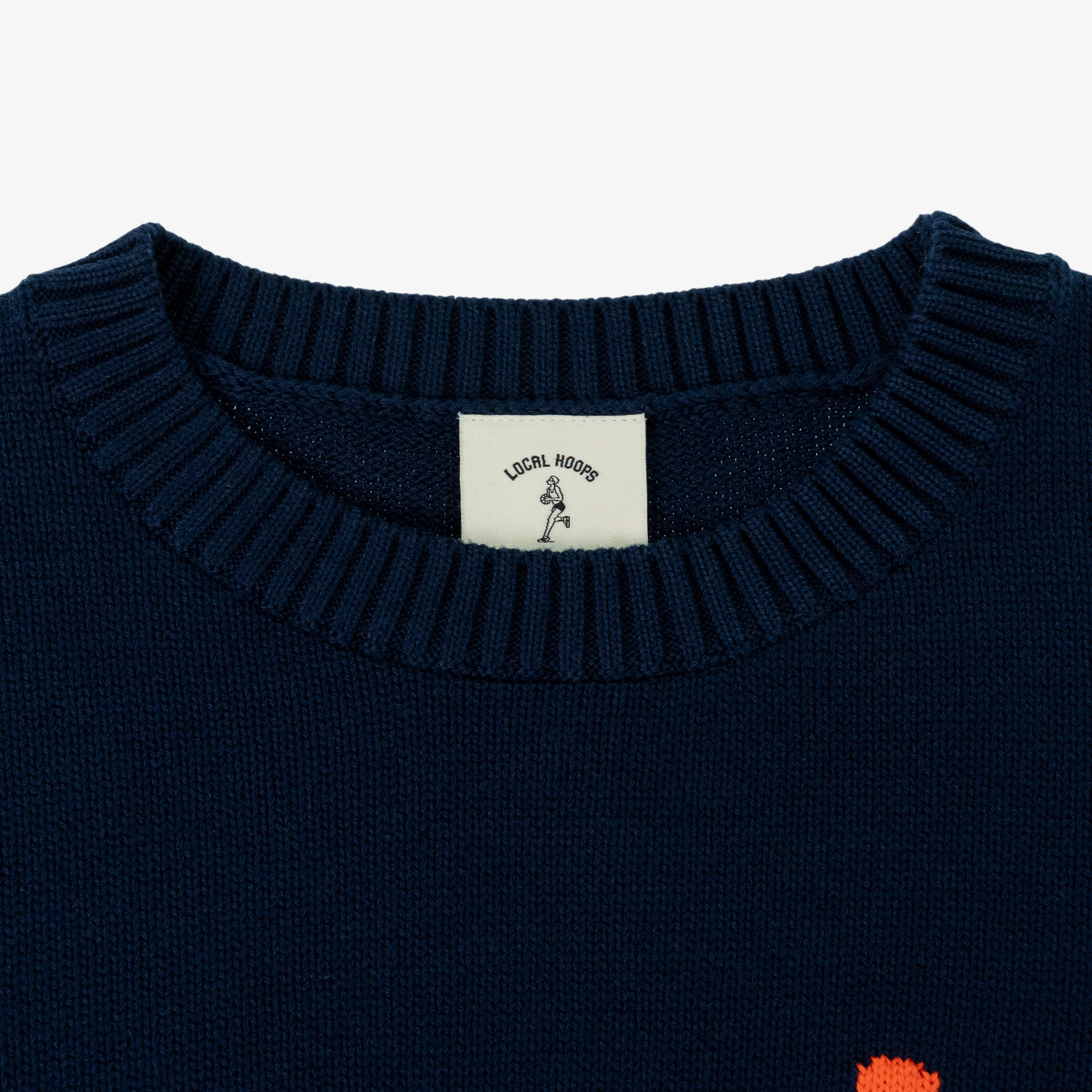 Kids NY Intarsia-Knit Sweater LOCAL HOOPS