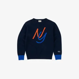 Kids NY Intarsia-Knit Sweater LOCAL HOOPS