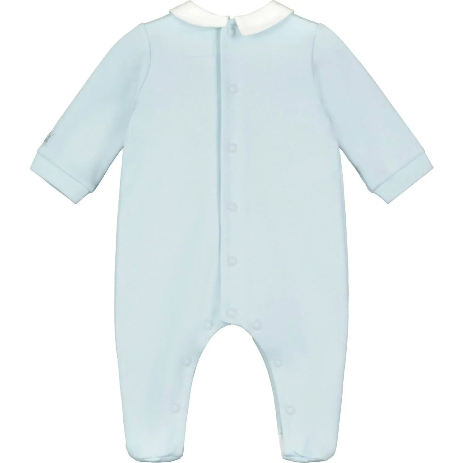 Kids' Smocked Footies In Blue