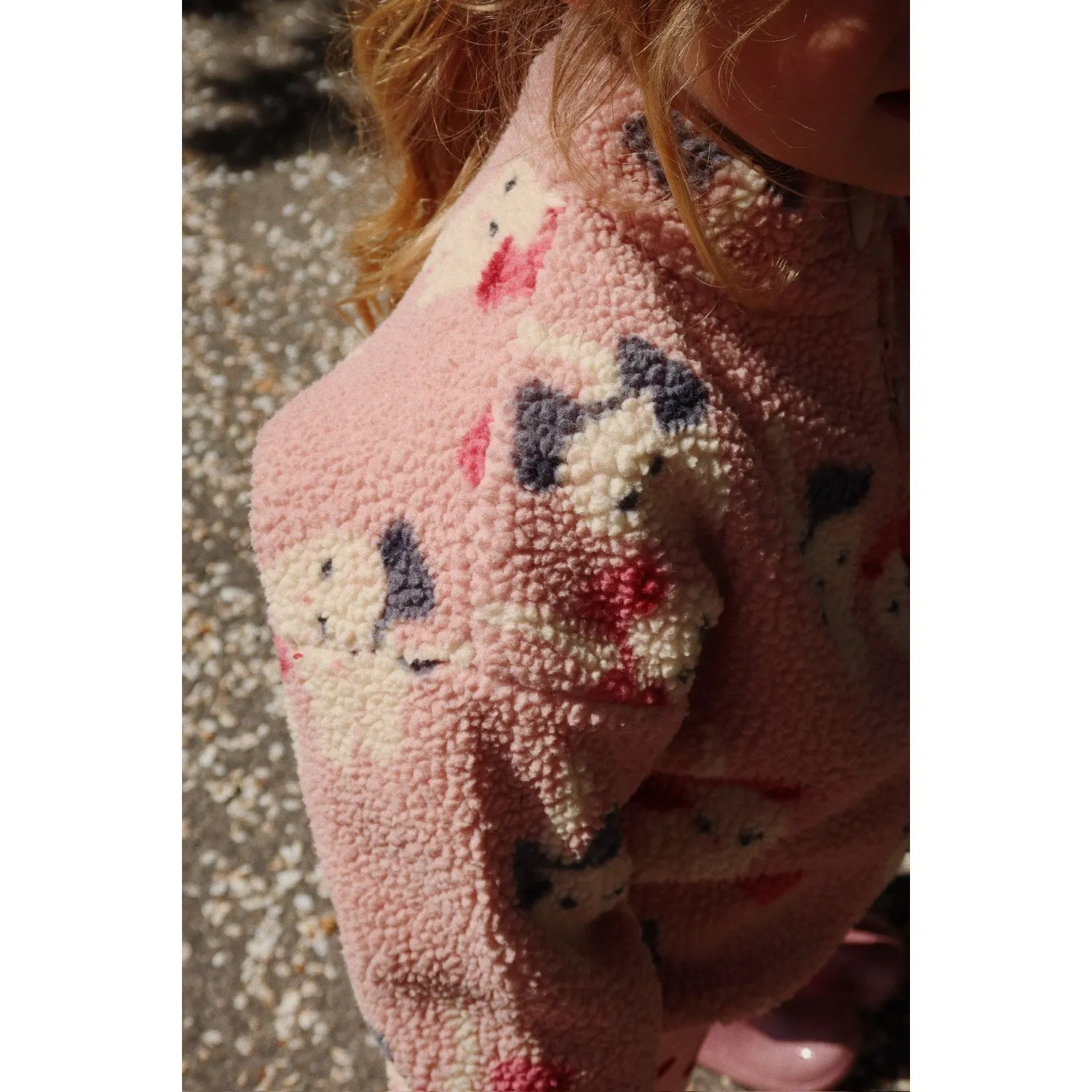 Konges Sljd Bow Kitty Jody Teddy Jacket Grs