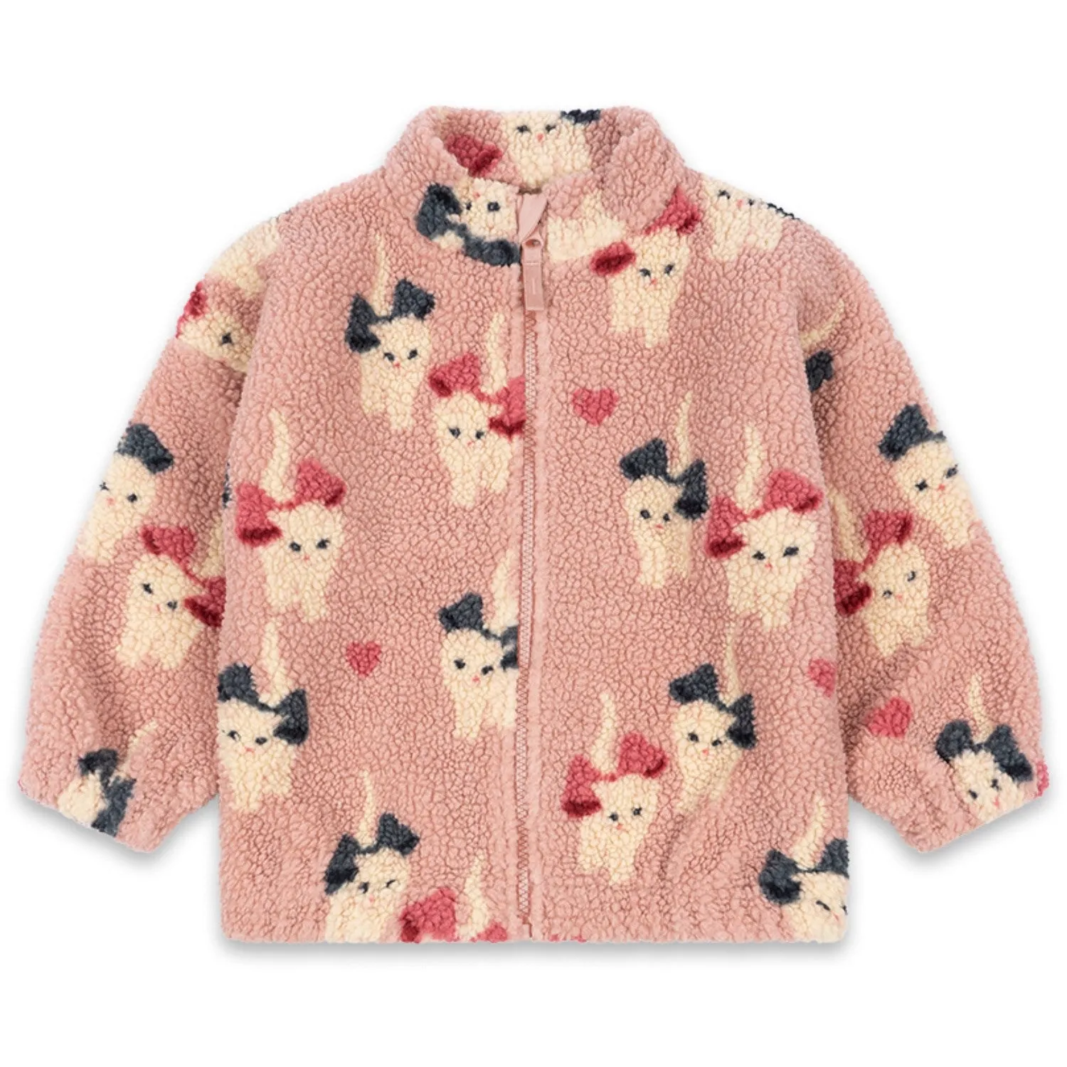 Konges Sljd Bow Kitty Jody Teddy Jacket Grs