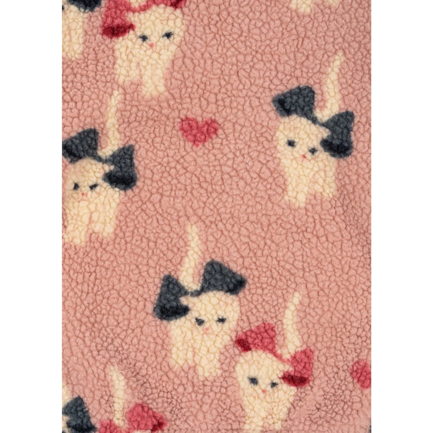 Konges Sljd Bow Kitty Jody Teddy Jacket Grs