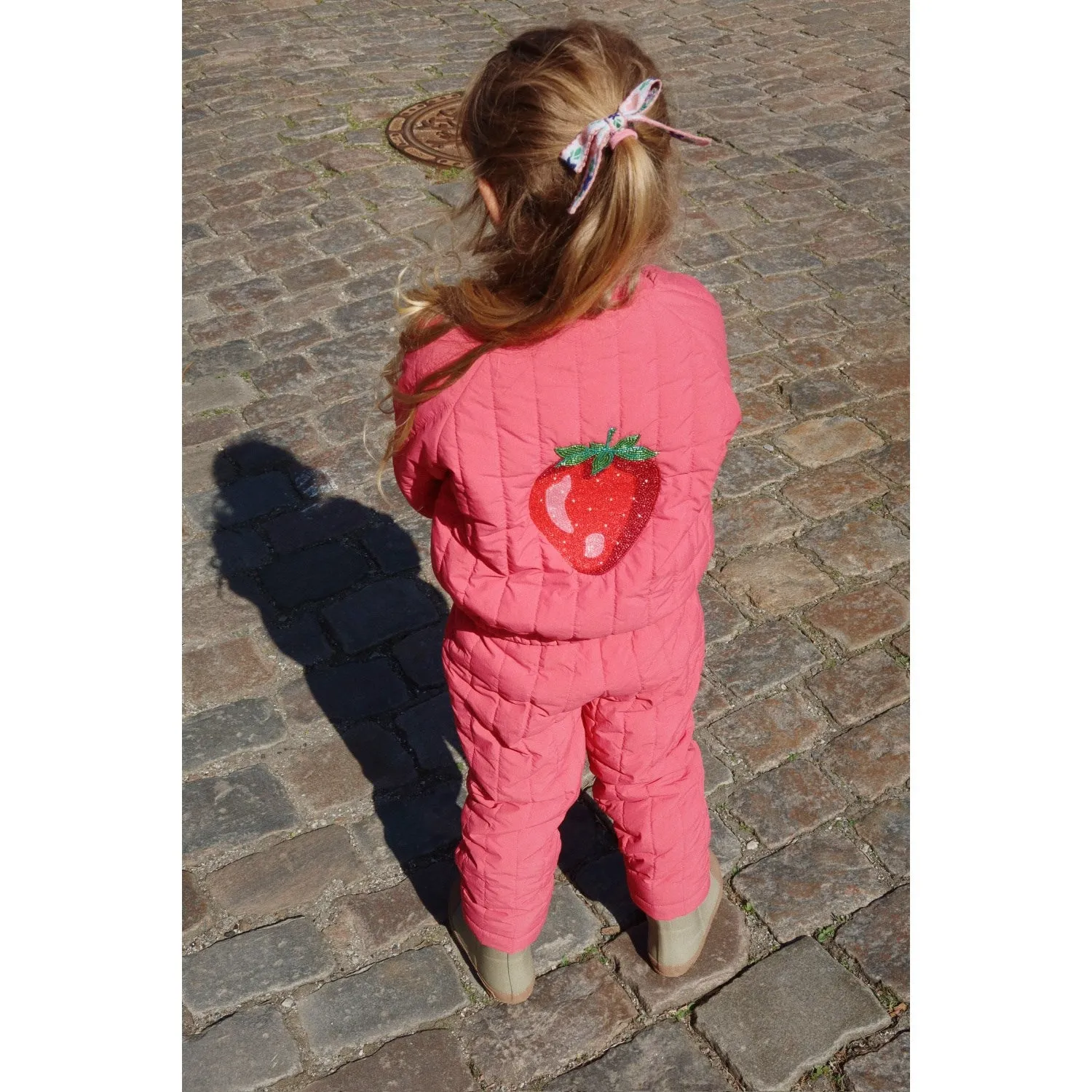 Konges Sljd Raspberry Wine Juno Sparkle Bomber Jacket