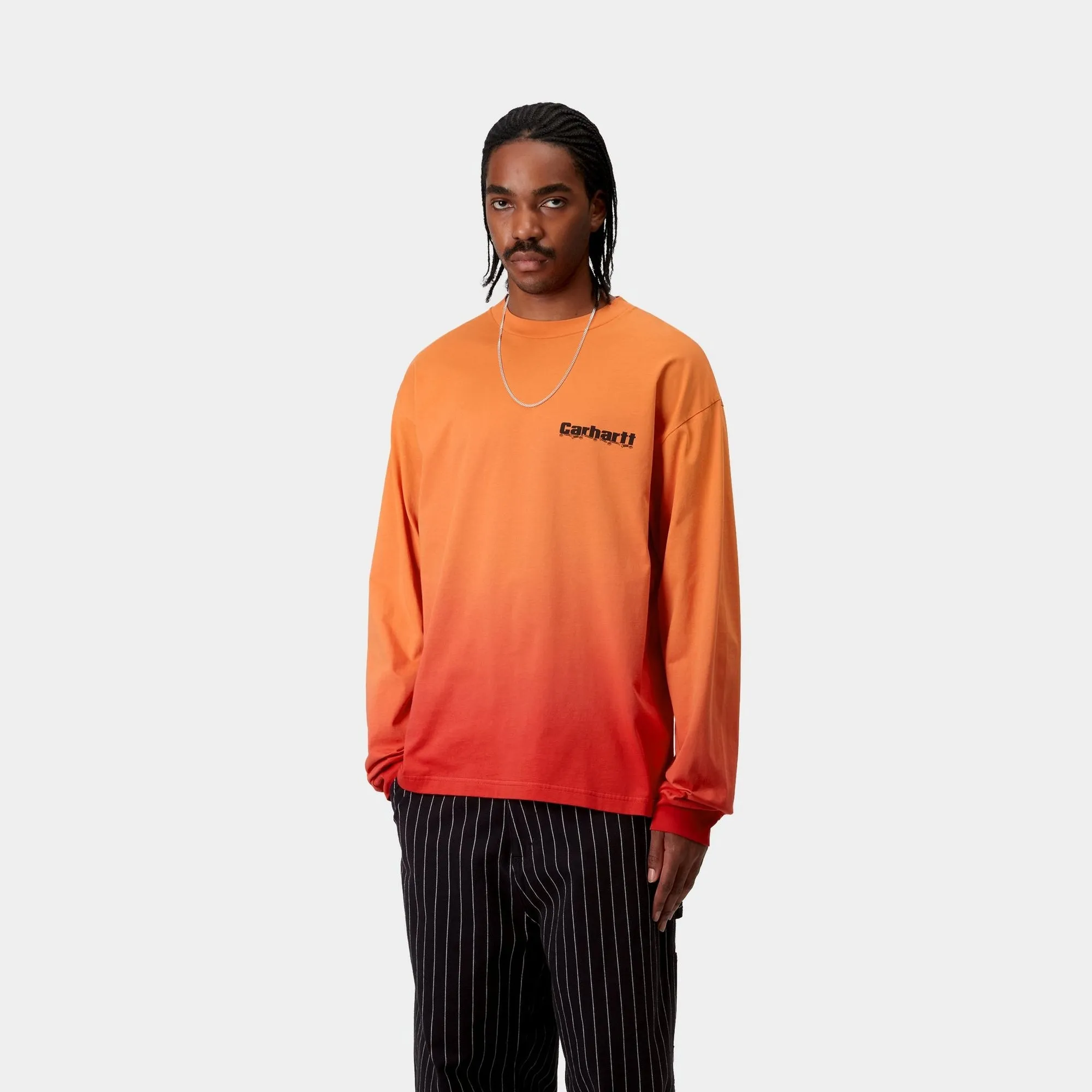 Light Work Long Sleeve T-Shirt | Pumpkin / Cherry Carhartt WIP