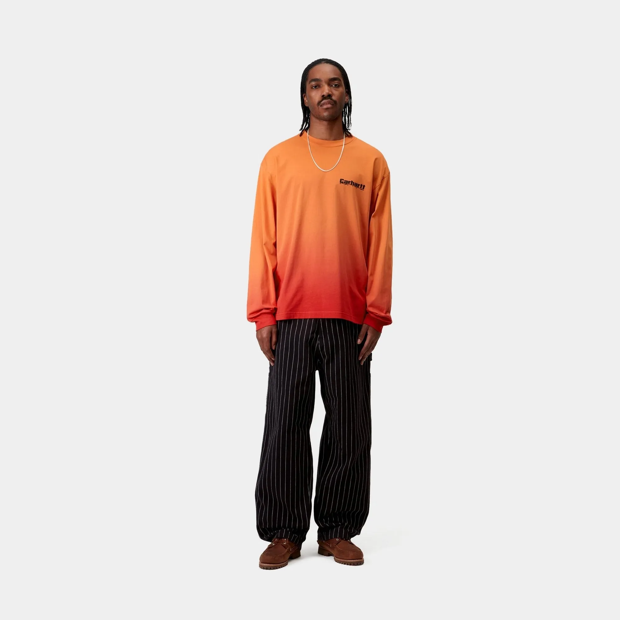 Light Work Long Sleeve T-Shirt | Pumpkin / Cherry Carhartt WIP