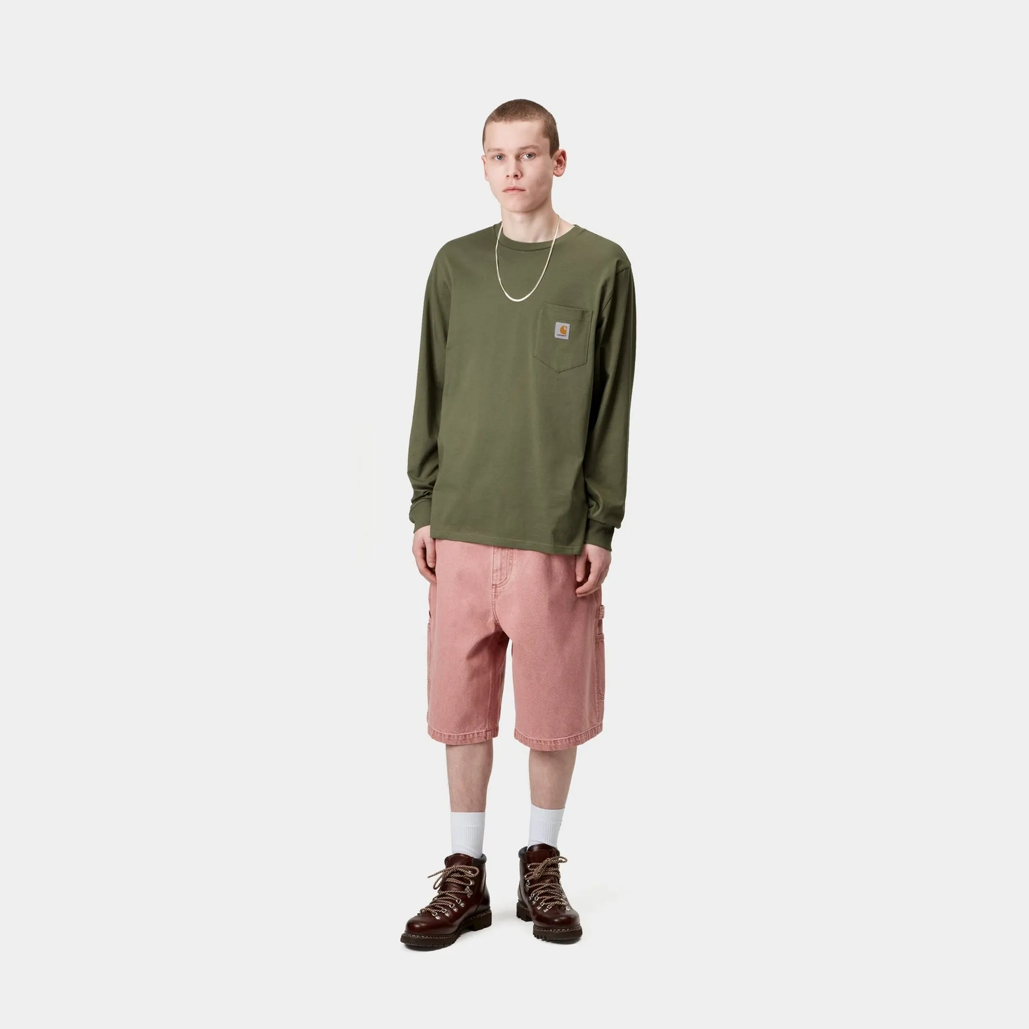 Long Sleeve Pocket T-Shirt | Dollar Green Carhartt WIP