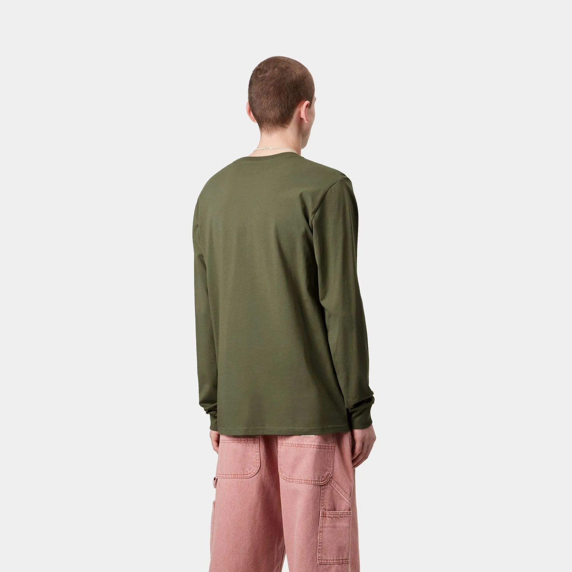 Long Sleeve Pocket T-Shirt | Dollar Green Carhartt WIP