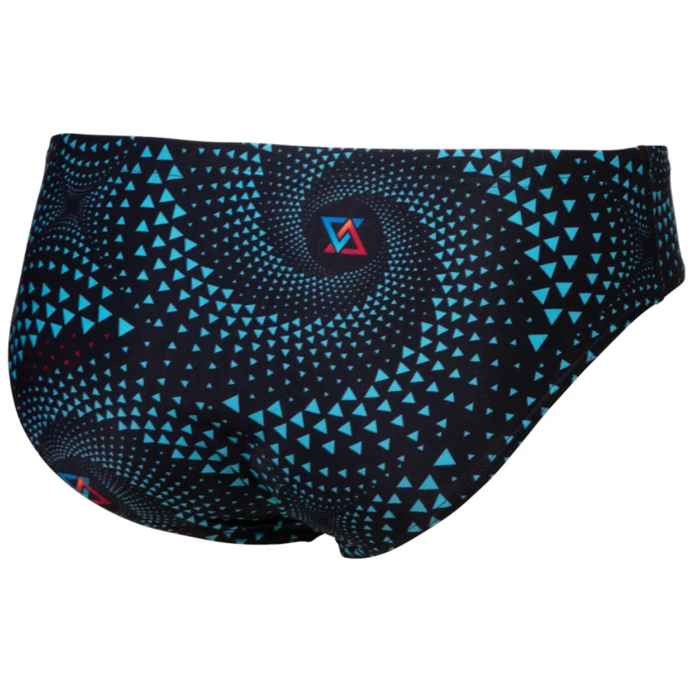 MEN'S ARENA SWIM BRIEF FIREFLOW - BLACK/MULTI
