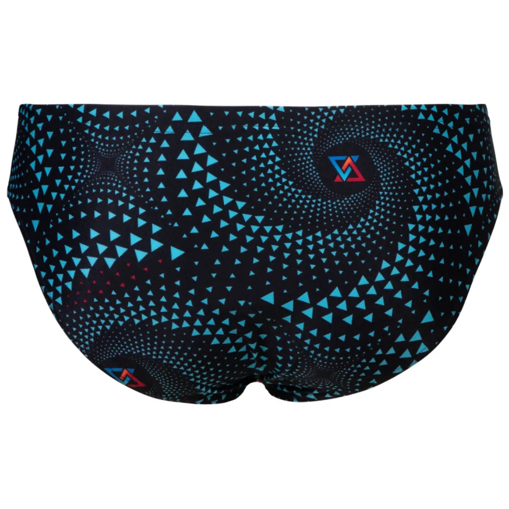 MEN'S ARENA SWIM BRIEF FIREFLOW - BLACK/MULTI