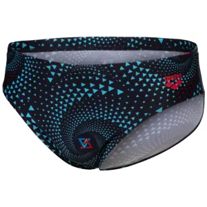 MEN'S ARENA SWIM BRIEF FIREFLOW - BLACK/MULTI