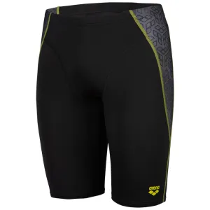 MEN'S ARENA SWIM JAMMER CAMO KIKKO - BLACK/BLACK MULTI