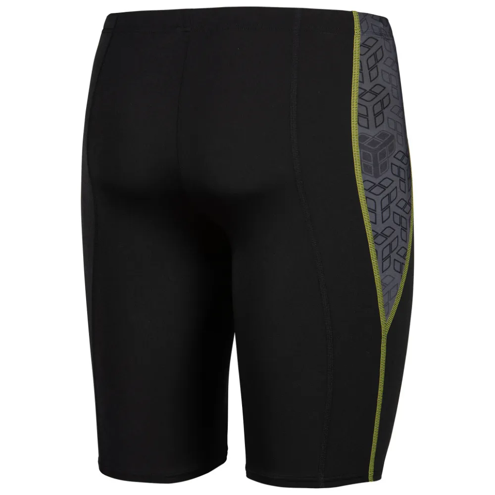 MEN'S ARENA SWIM JAMMER CAMO KIKKO - BLACK/BLACK MULTI