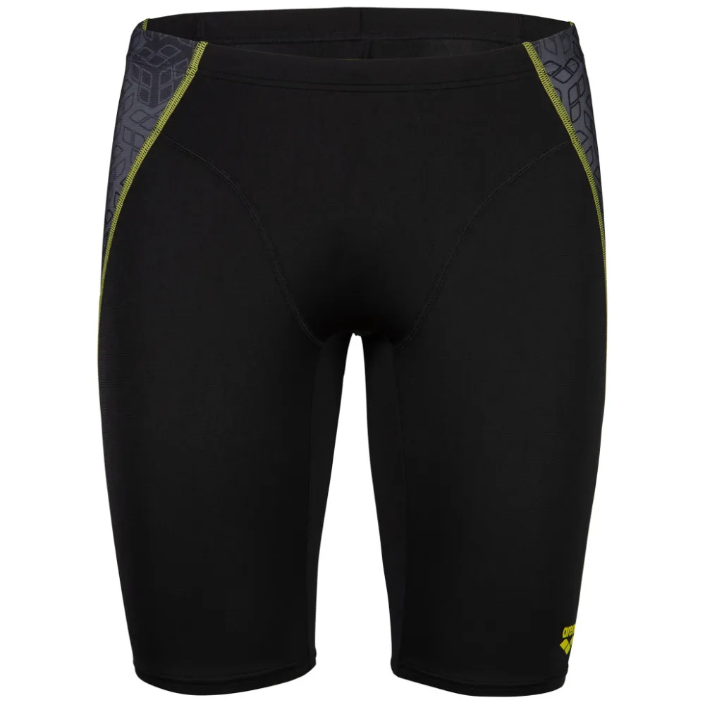 MEN'S ARENA SWIM JAMMER CAMO KIKKO - BLACK/BLACK MULTI