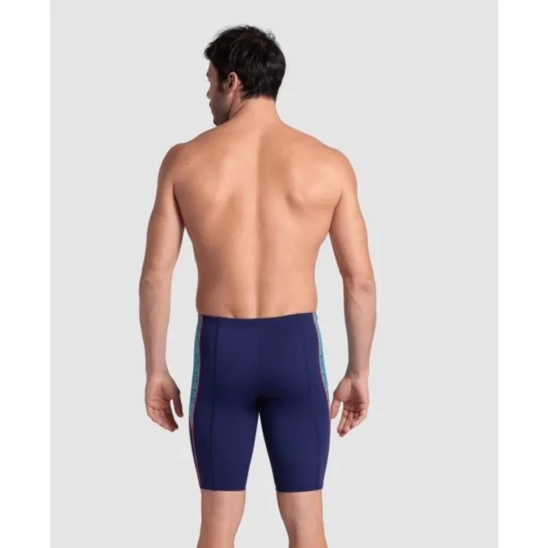 MEN'S ARENA SWIM JAMMER CAMO KIKKO - NAVY/WATER MULTI