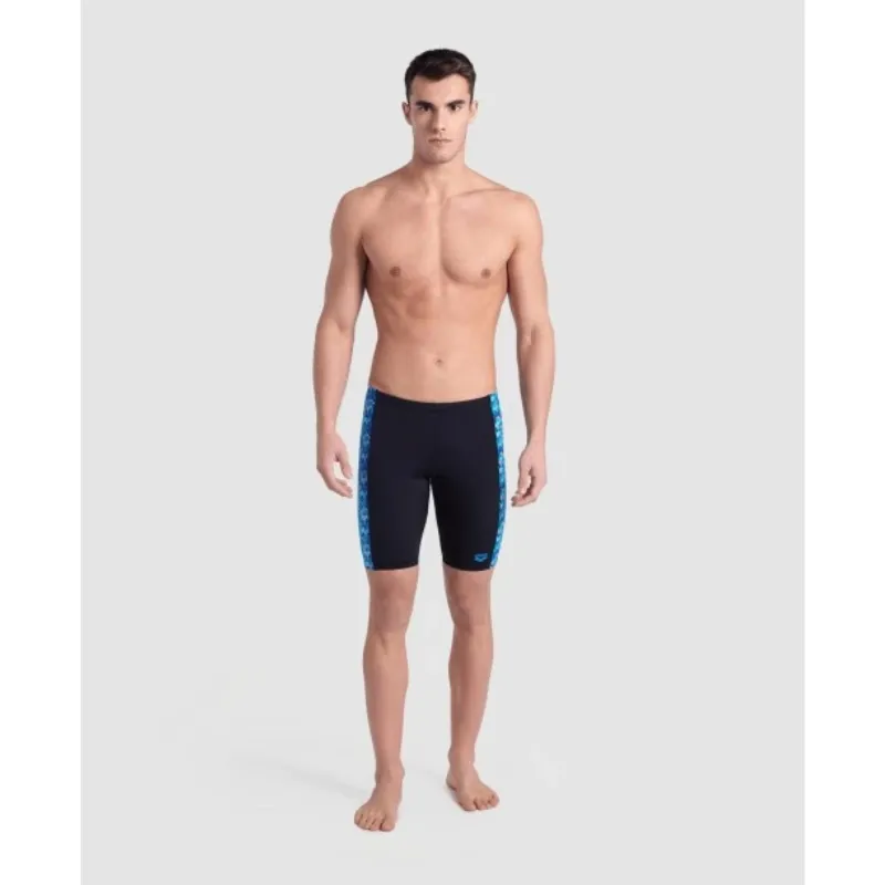 MEN’S ARENA SWIM JAMMER POOL TILES - BLACK/BLUE MULTI