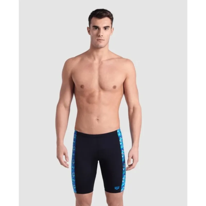 MEN’S ARENA SWIM JAMMER POOL TILES - BLACK/BLUE MULTI