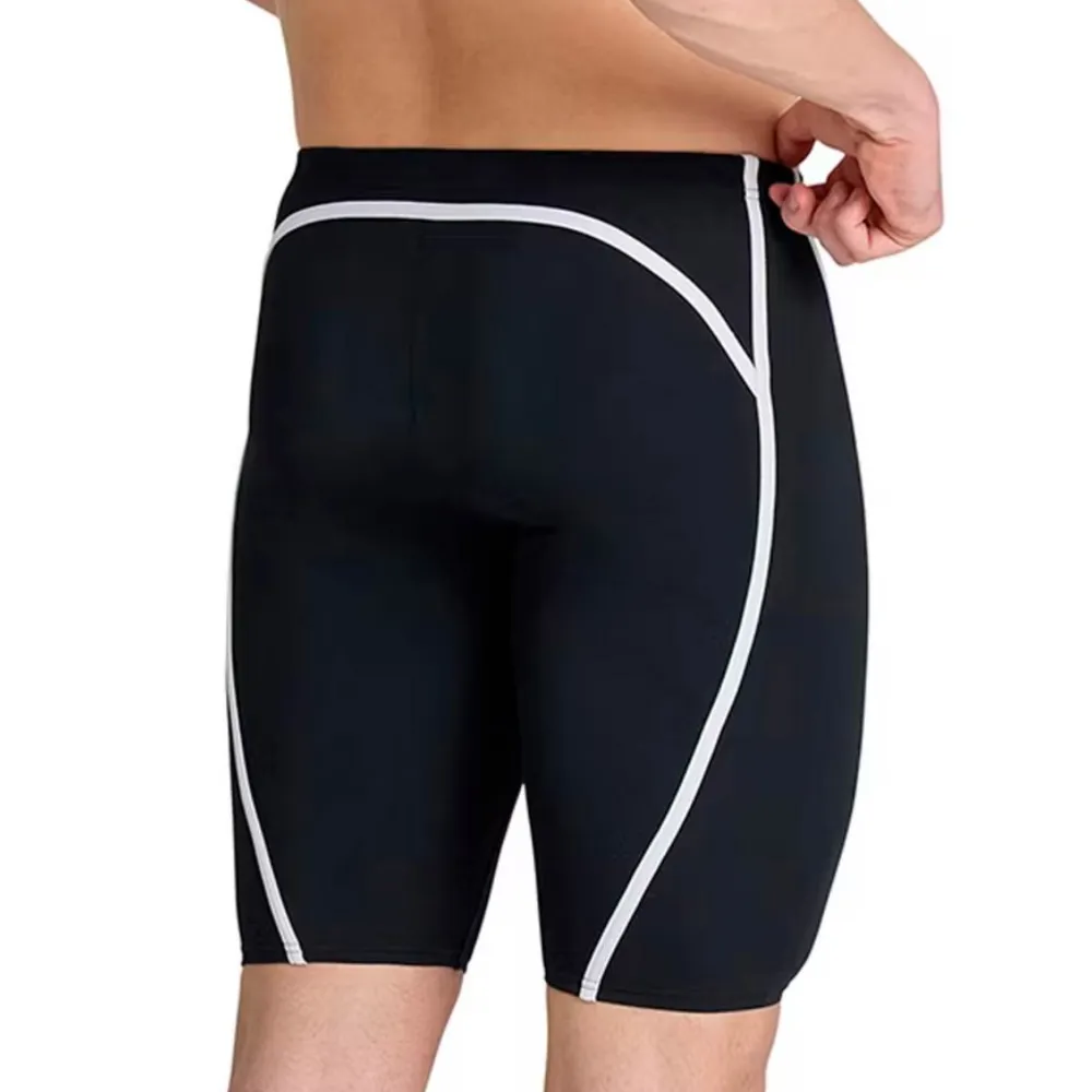 MEN'S ARENA SWIM JAMMER PRO_FILE - BLACK/WHITE