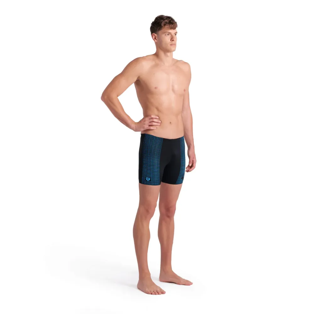 MEN'S ARENA SWIM MID JAMMER FOGGY DOTS - BLACK