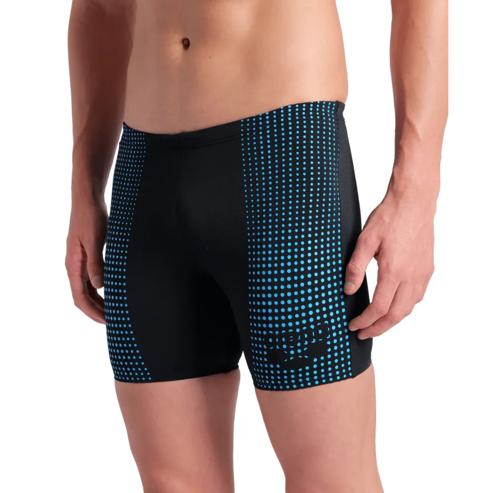 MEN'S ARENA SWIM MID JAMMER FOGGY DOTS - BLACK
