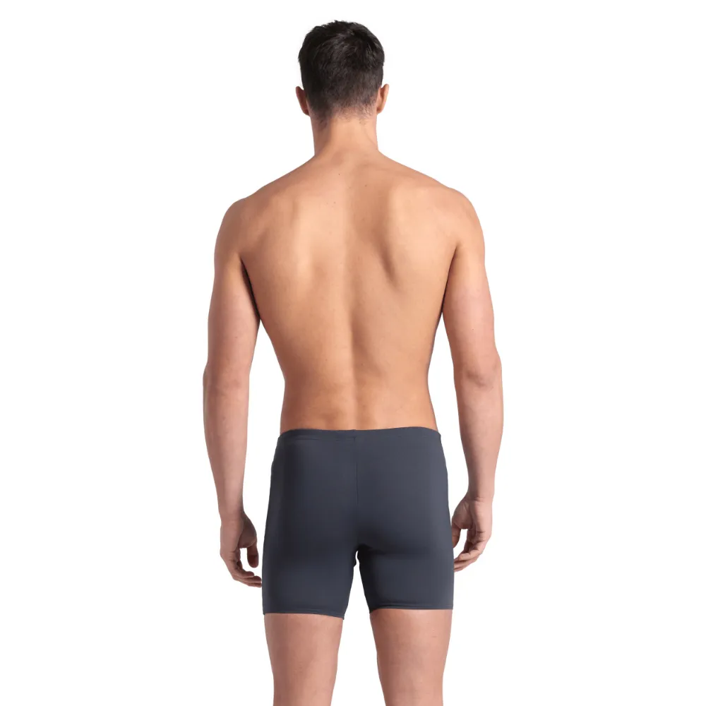 MEN'S ARENA SWIM MID JAMMER STRAIGHT LINES - ASPHALT/BLUE RIVER