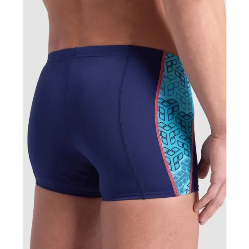 MEN'S ARENA SWIM SHORT CAMO KIKKO - NAVY/WATER MULTI