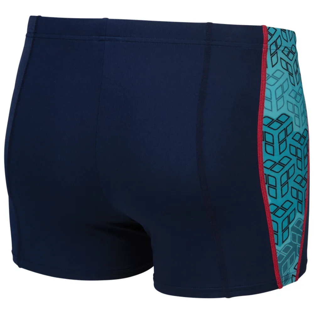 MEN'S ARENA SWIM SHORT CAMO KIKKO - NAVY/WATER MULTI