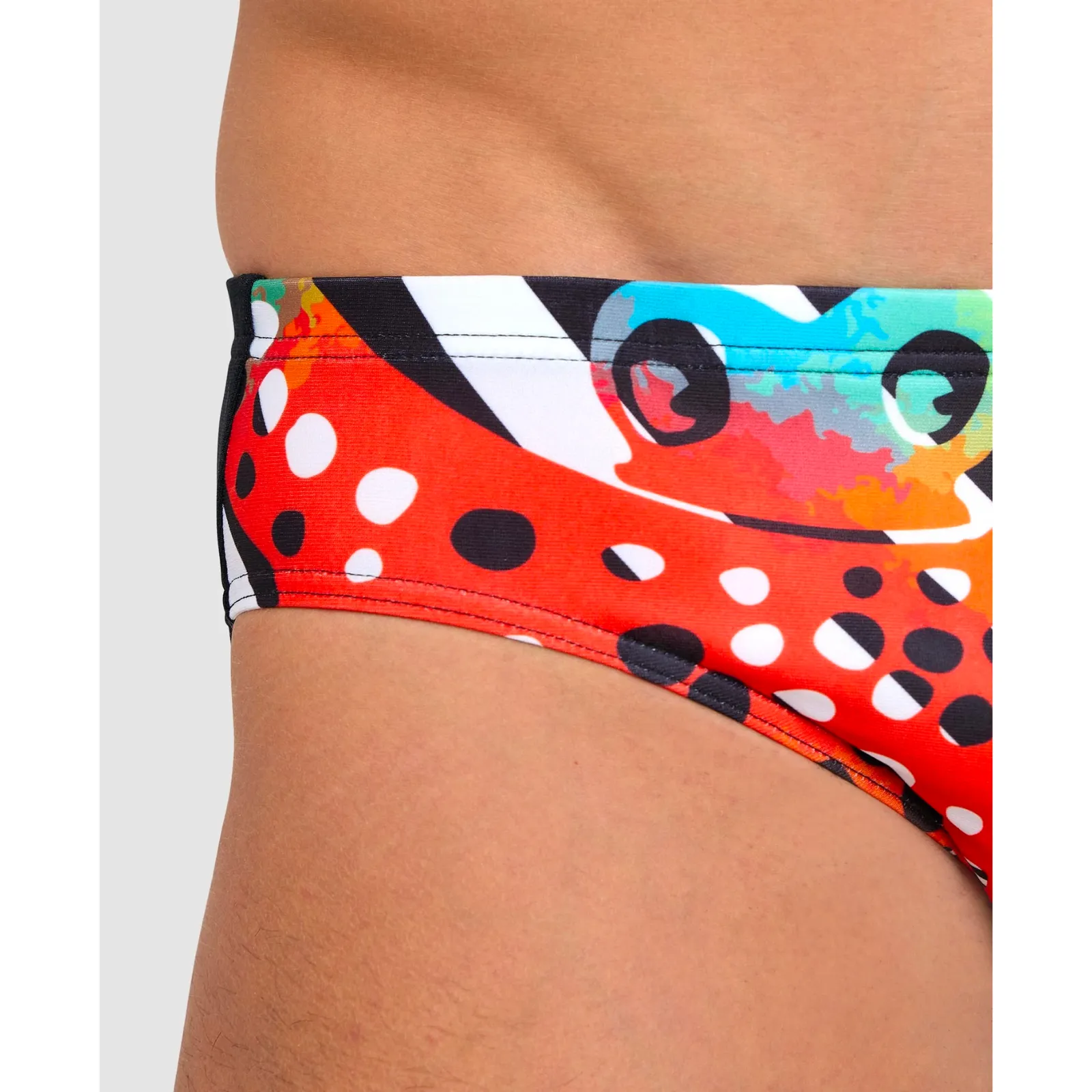 MEN'S CRAZY ARENA SWIM BRIEF OCTOPUS