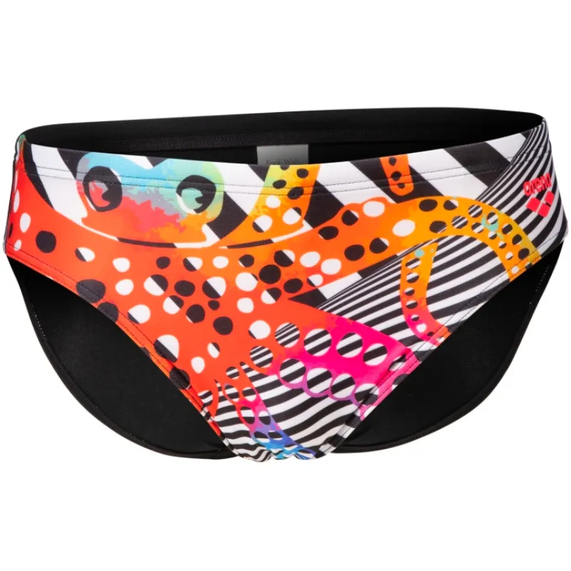 MEN'S CRAZY ARENA SWIM BRIEF OCTOPUS