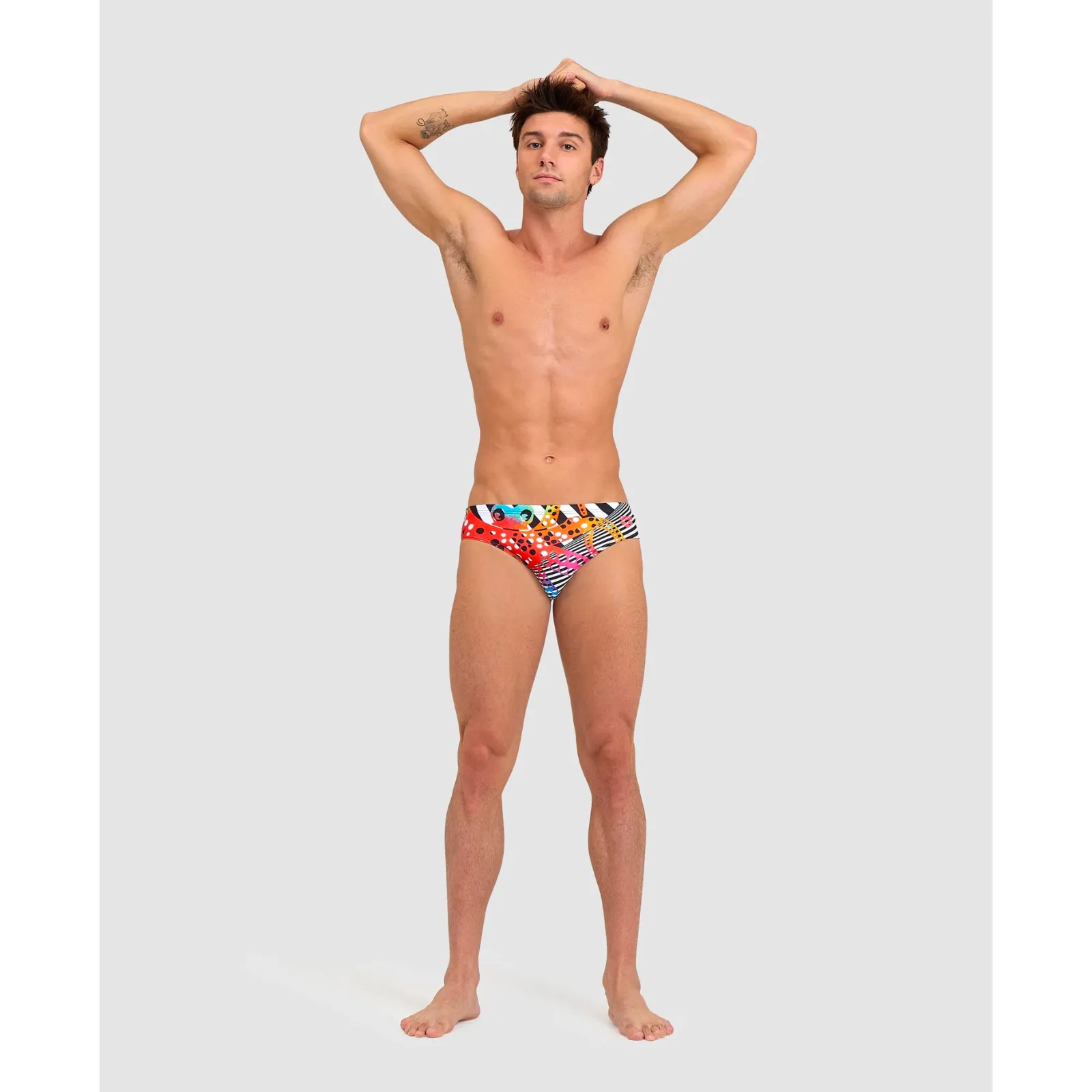 MEN'S CRAZY ARENA SWIM BRIEF OCTOPUS
