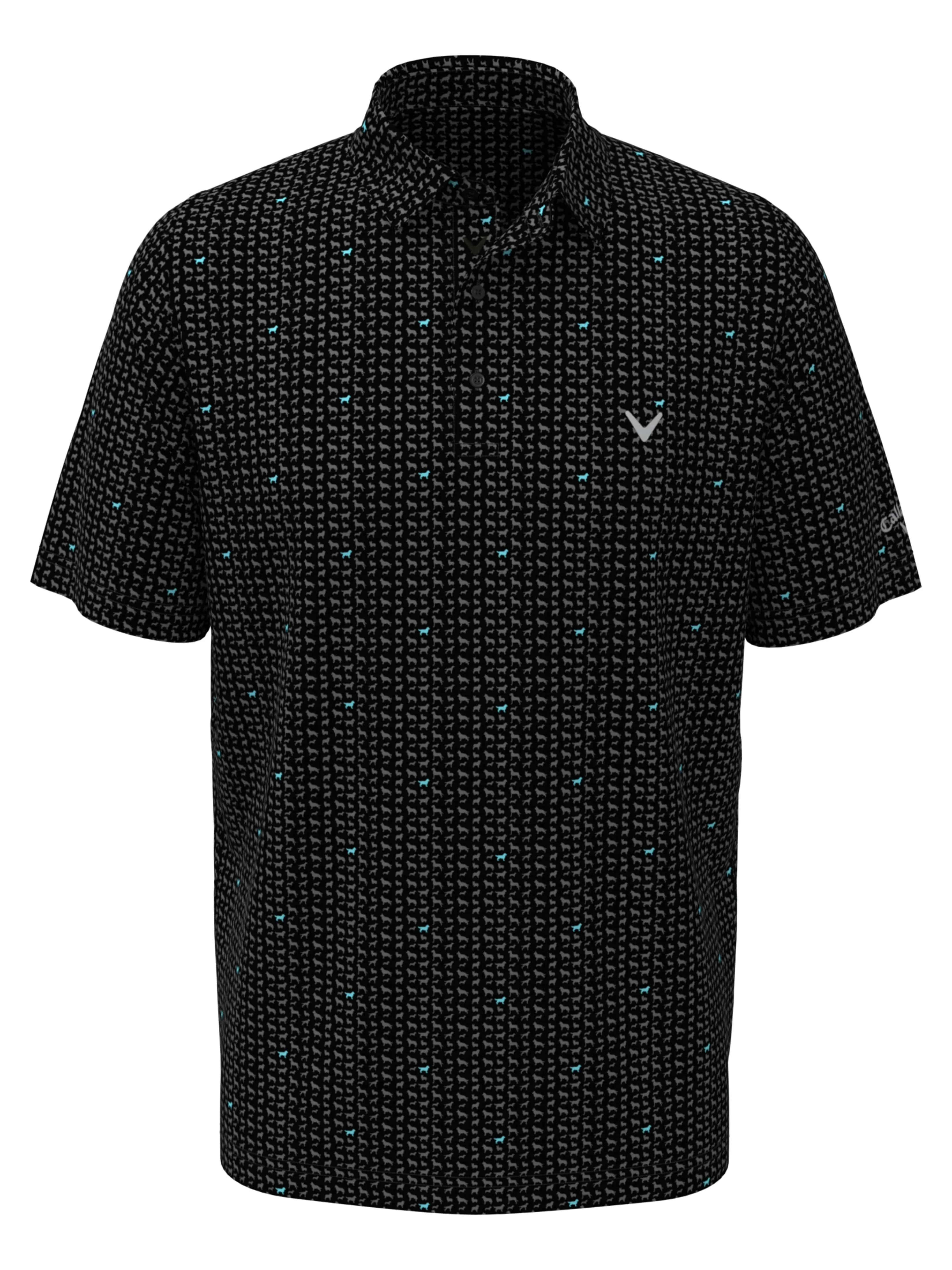 Mens Doggy Print Polo Callaway Apparel