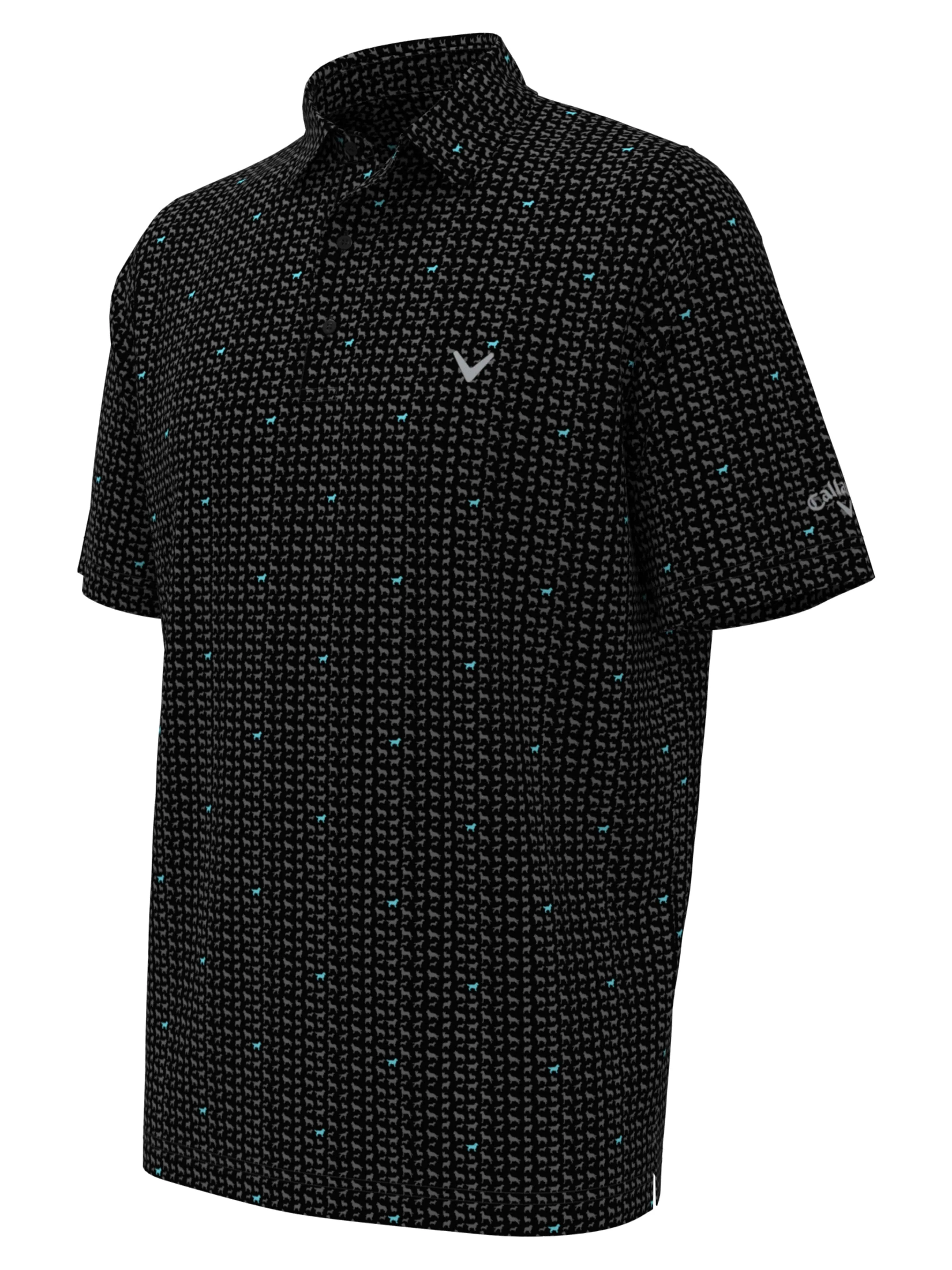 Mens Doggy Print Polo Callaway Apparel