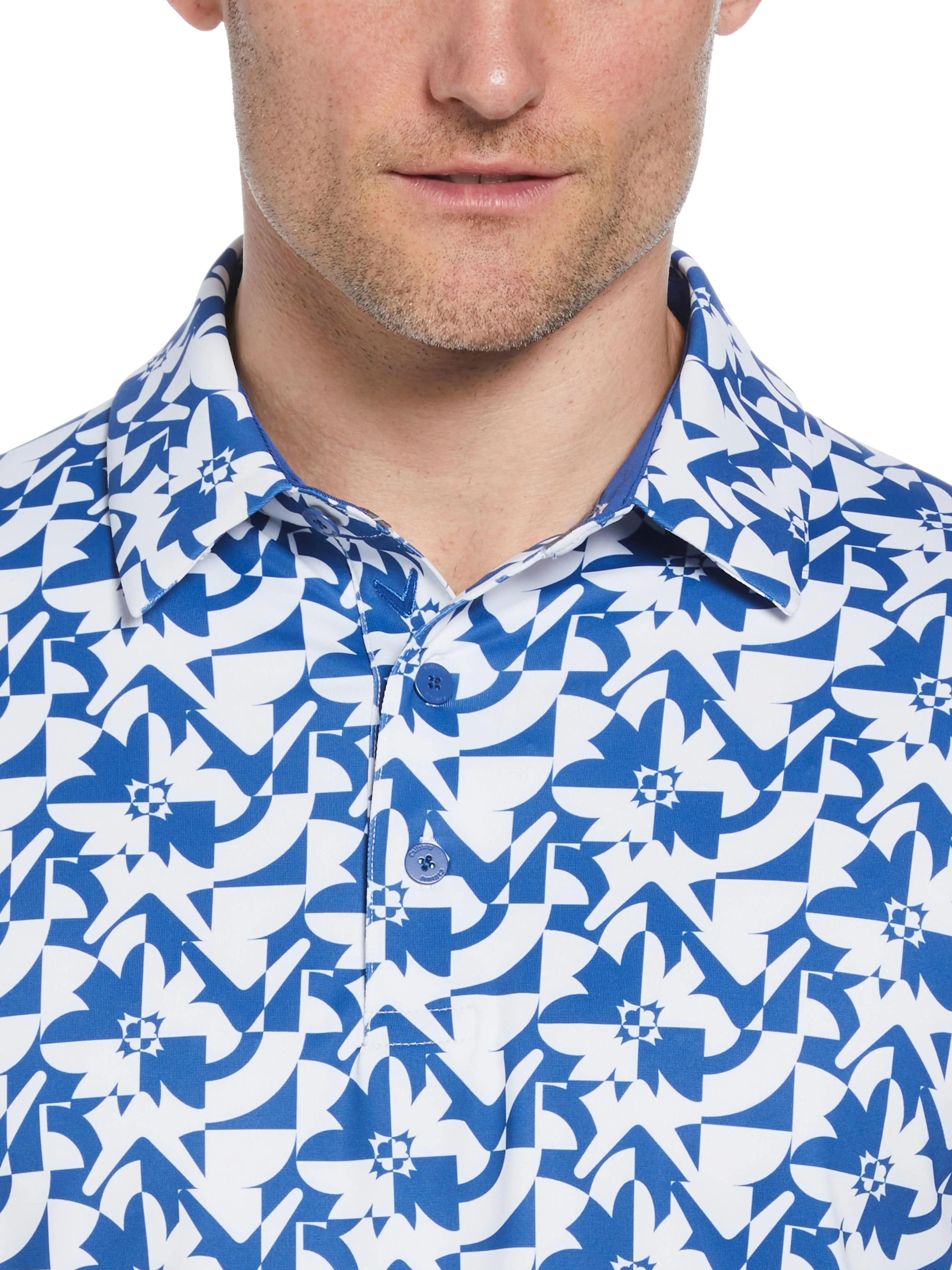 Mens Layered Floral Print Callaway Apparel