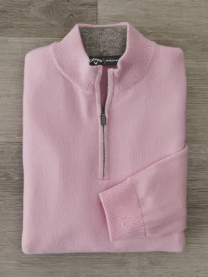 Mens Premium Cashmere 1/4-Zip Golf Sweater Callaway Apparel