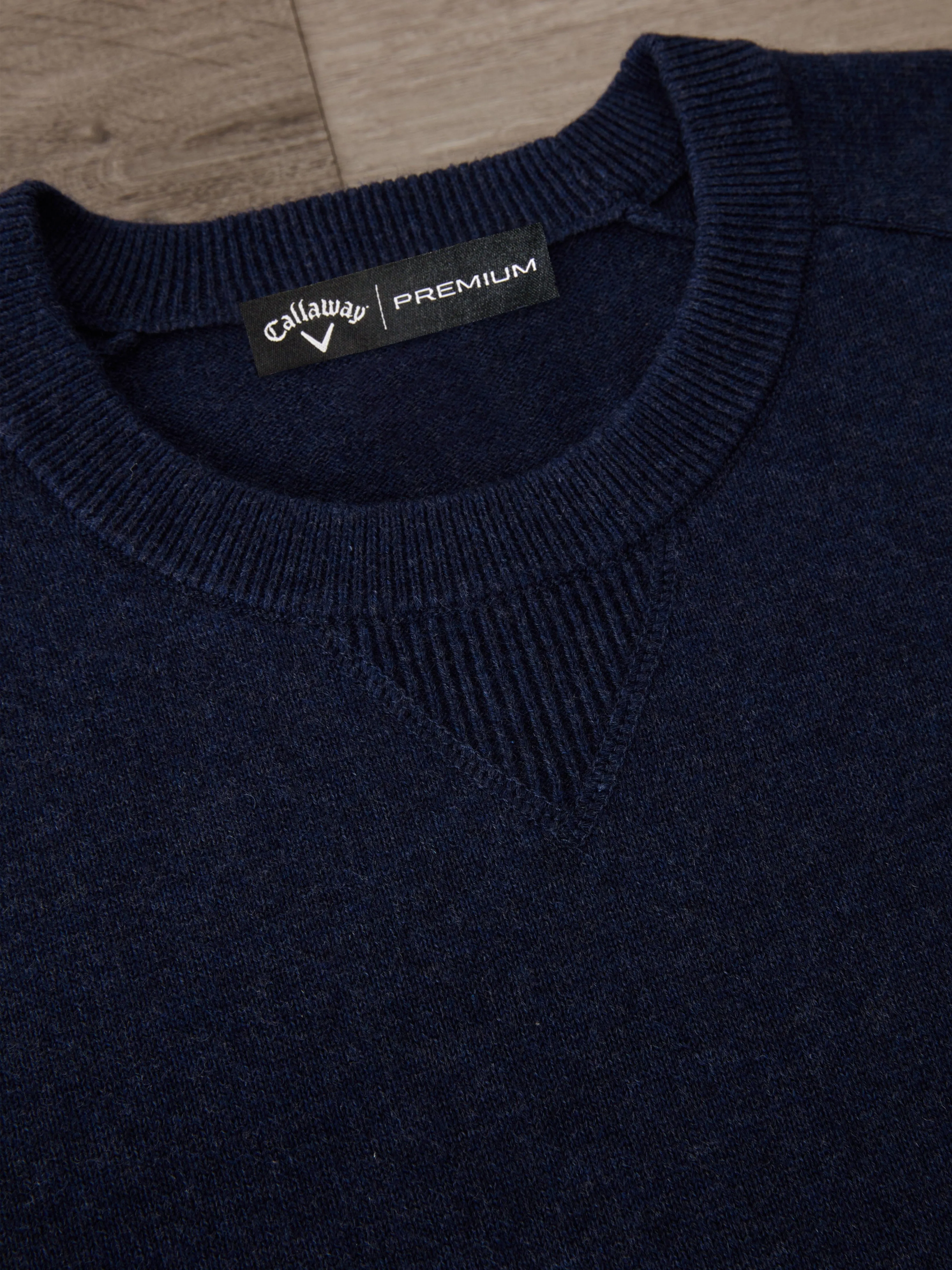 Mens Premium Crew Neck Golf Sweater Callaway Apparel