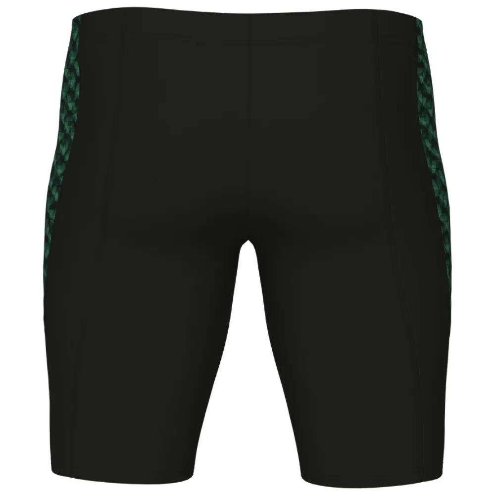 MEN'S SWIM JAMMER ARENA MONOGRAM - BLACK/DARK SAGE MULTI
