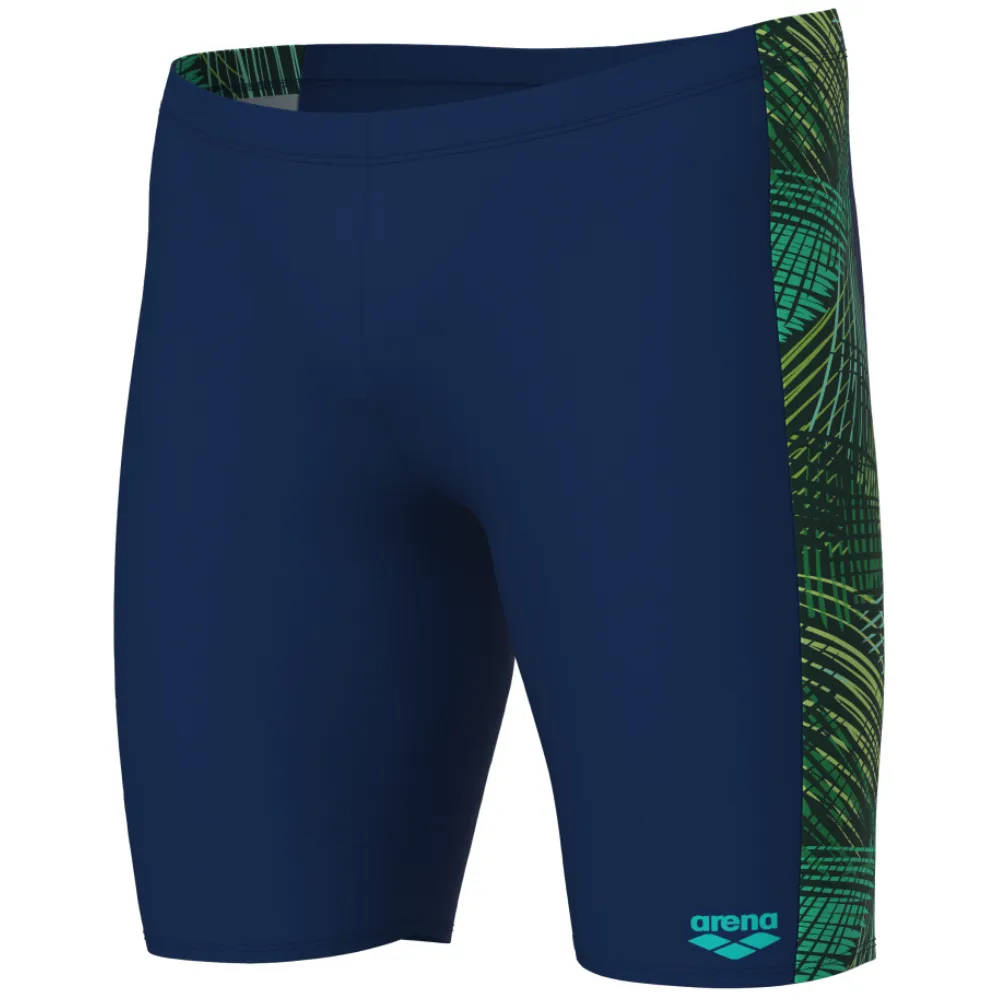 MEN'S SWIM JAMMER ENERGY - NAVY/GREEN MULTI