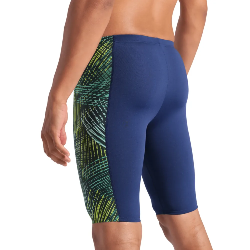MEN'S SWIM JAMMER ENERGY - NAVY/GREEN MULTI