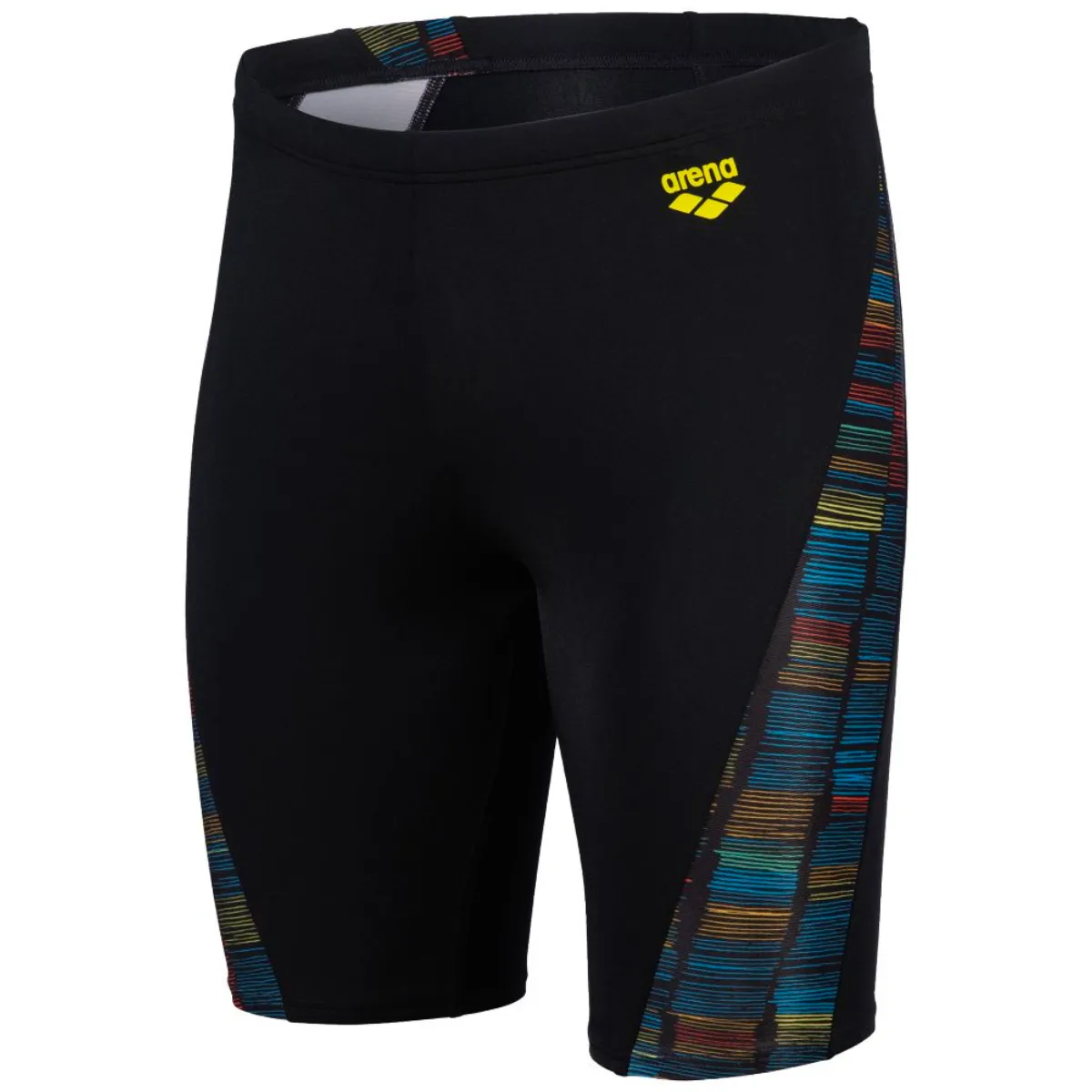 MEN'S SWIM JAMMER SLOW MOTION - BLACK/TURQUOISE MULTI