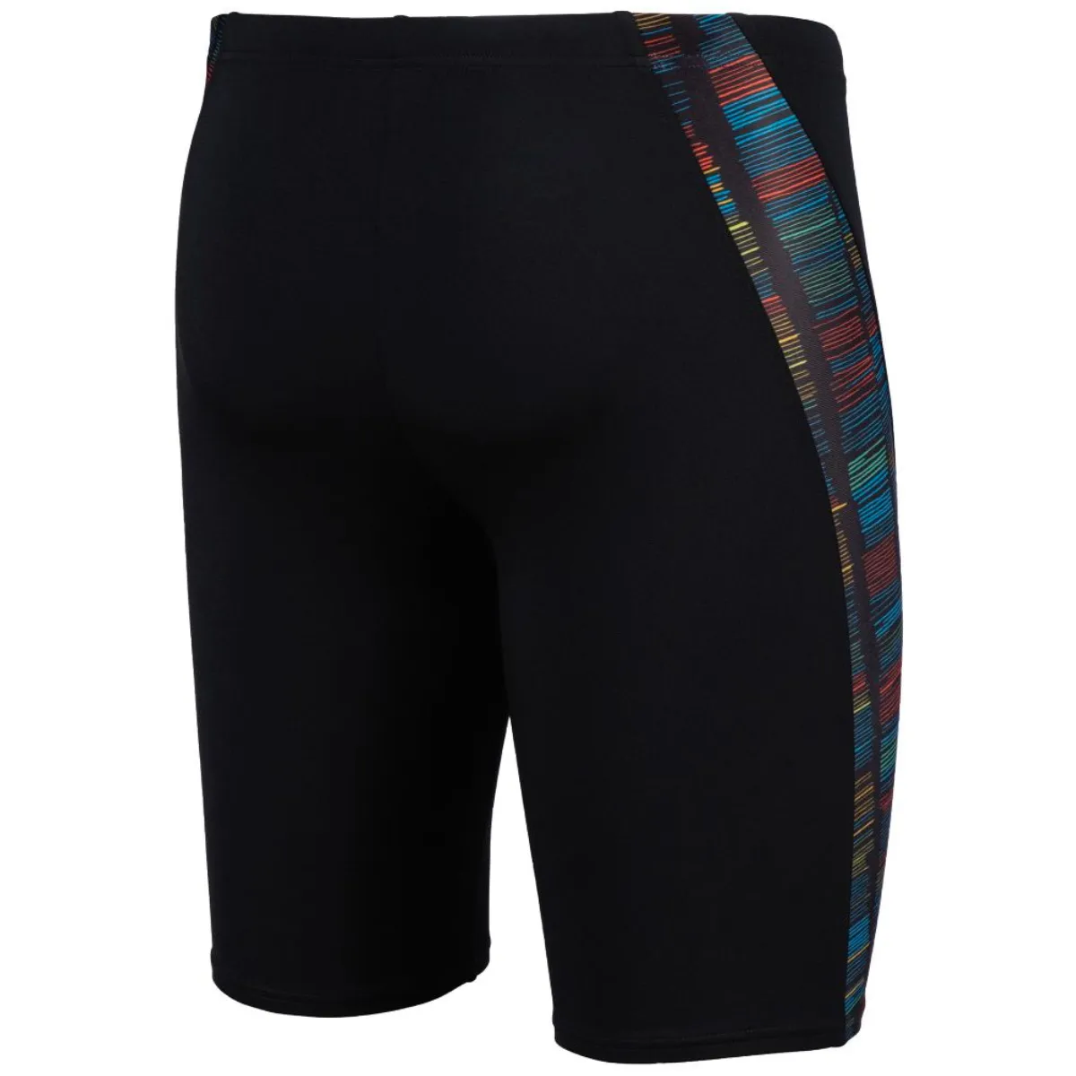 MEN'S SWIM JAMMER SLOW MOTION - BLACK/TURQUOISE MULTI
